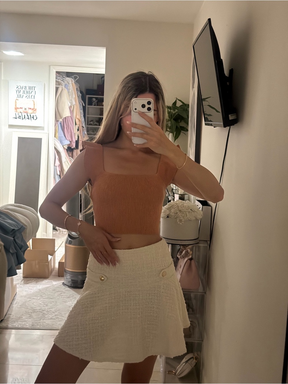 Tweed Mini Skirt